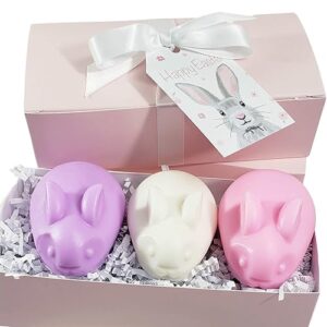 Sunbasil Soap Cute Bunny Rabbit Handmade Soap Gift Box Happy Easter Treat for all ages Made in USA